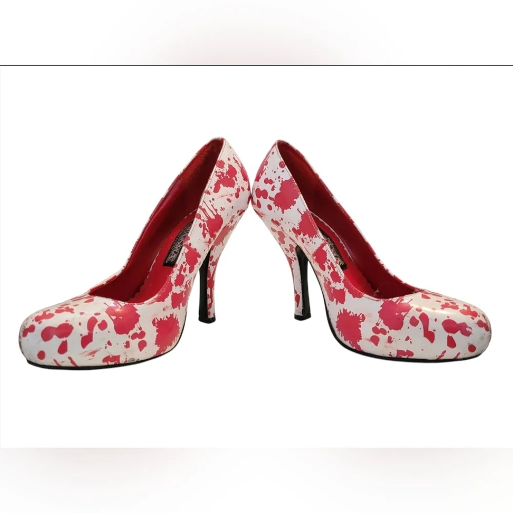 Funtasma Blood Splatter Pumps - Picture 1 of 11